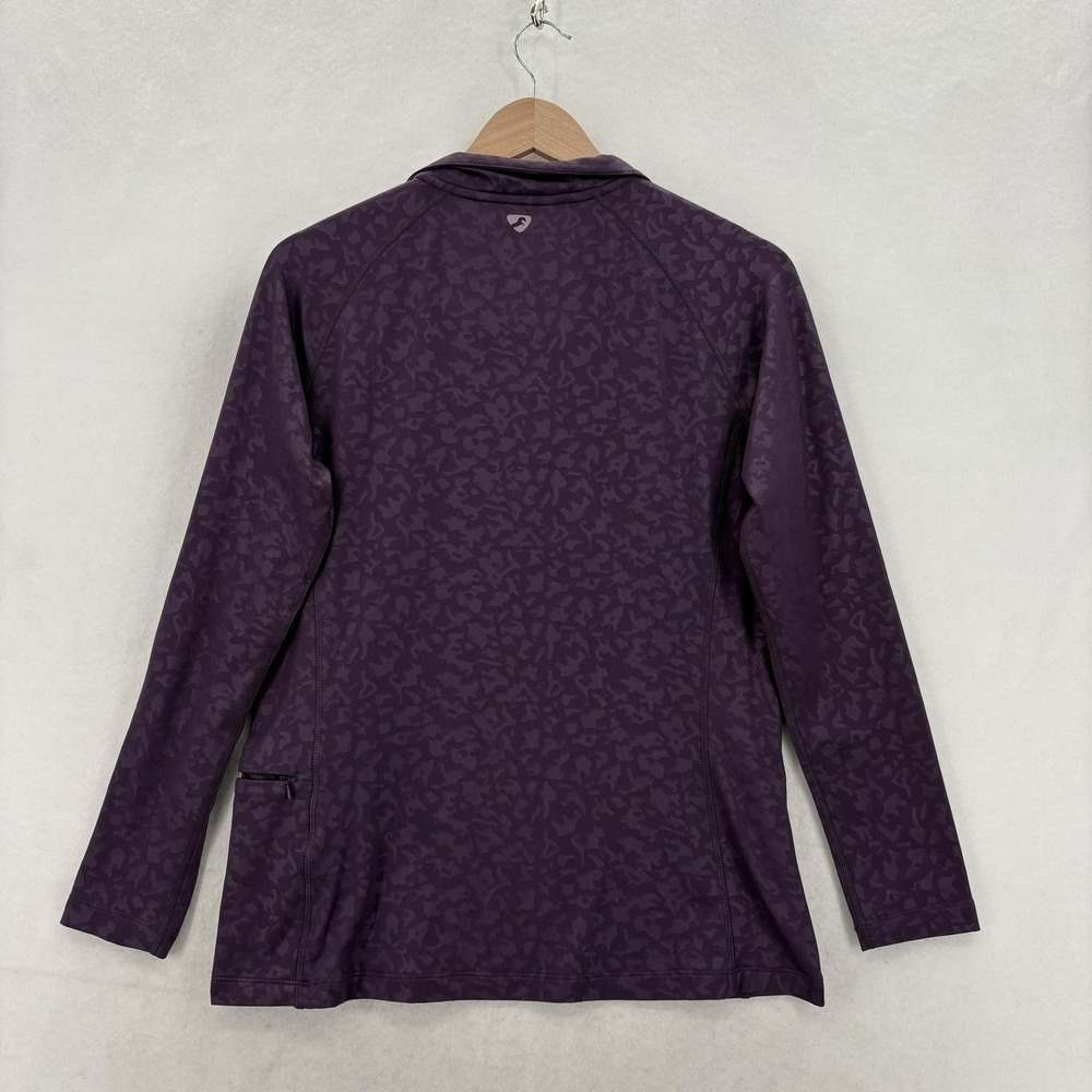 Aubrion Revive Winter Base Layer Womens Large Purple 1/4 Zip Riding Equestrian - Picture 12 of 13